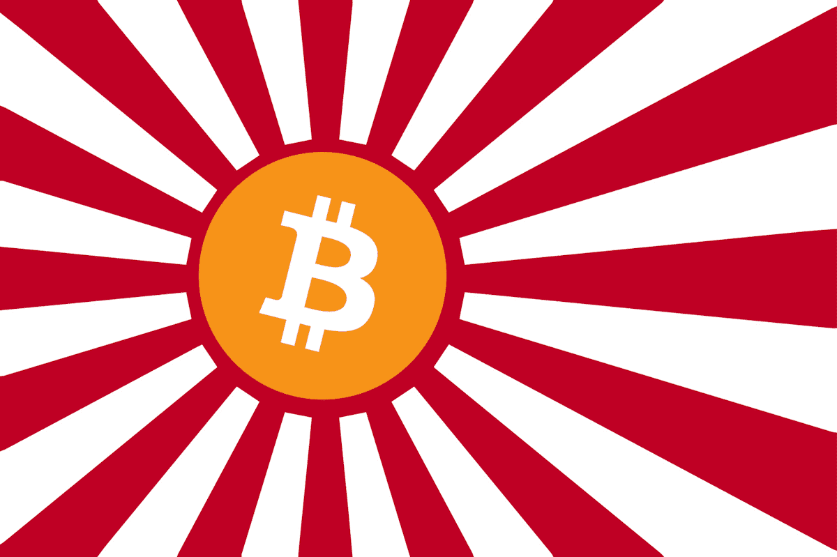 bitcoin japan flag