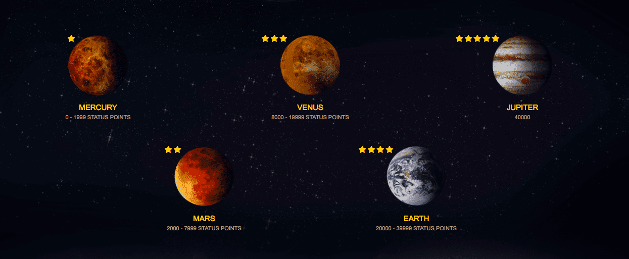 Space Casino Bonuses