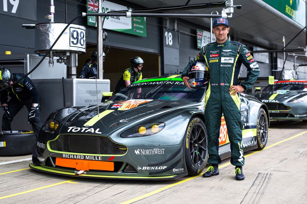 richard mile near his aston martin card