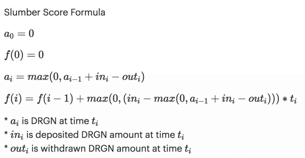 dragonchain calculation