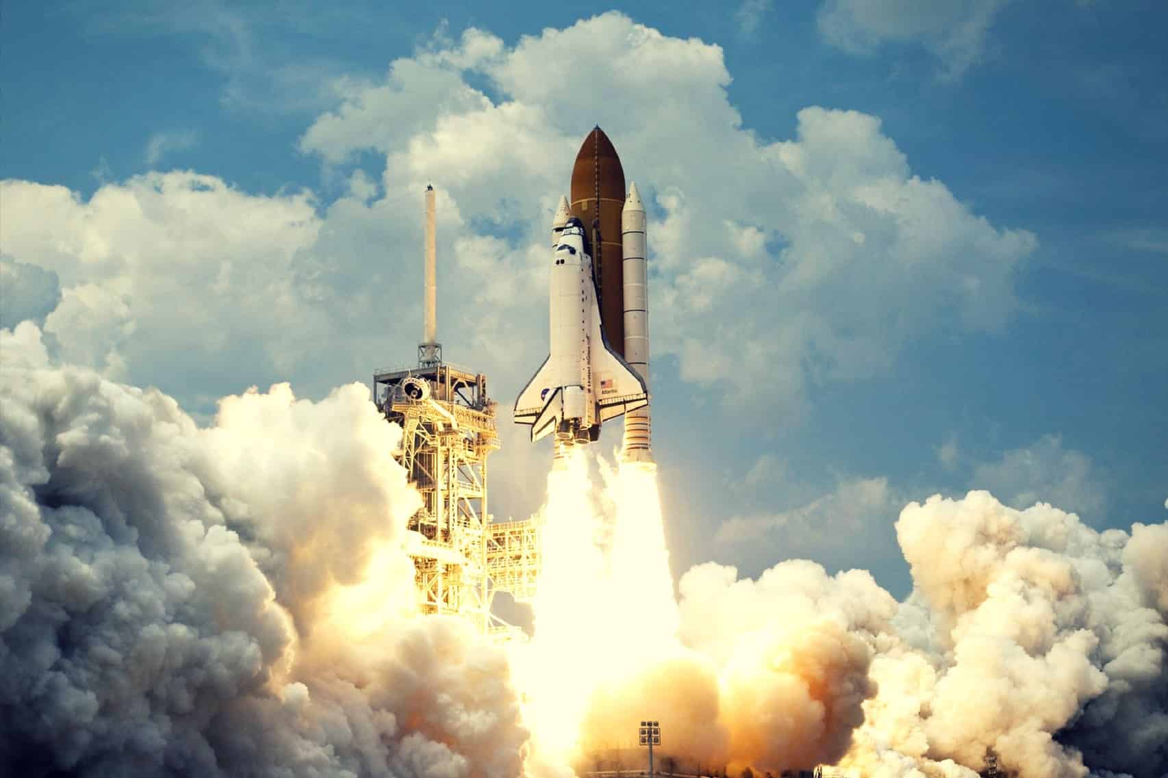 rocket going into space