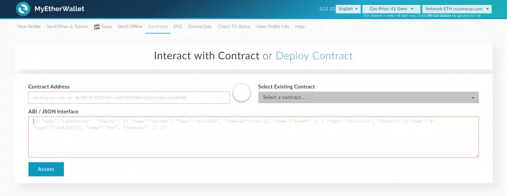 How to Use MyEtherWallet | Beginner's Guide 8 https://usethebitcoin.com/wp-content/uploads/2018/06/Screenshot_1-1.png UseTheBitcoin Contract