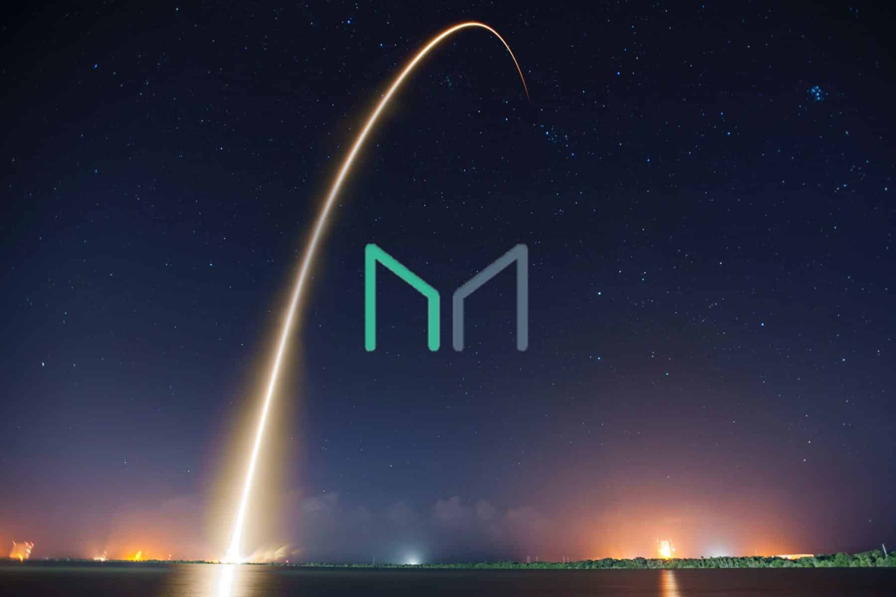 maker logo with skyline on the back