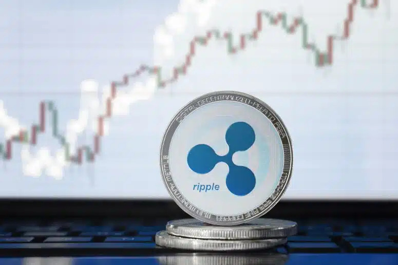 Ripple on exchange with chart