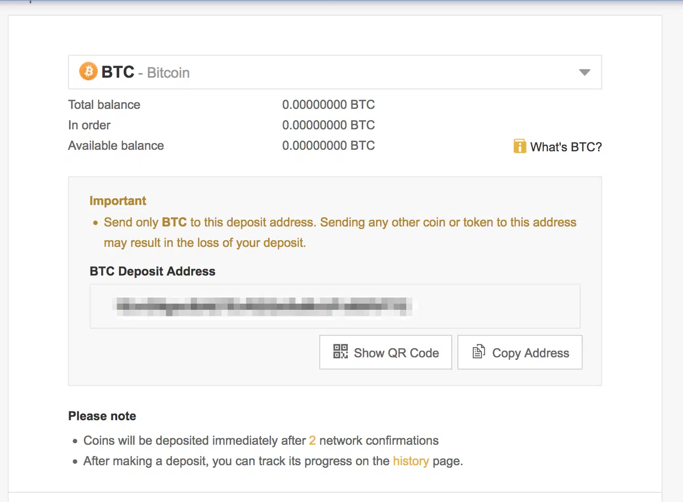deposit binance