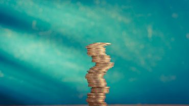 stablecoin picture with coins stacked on top of each other