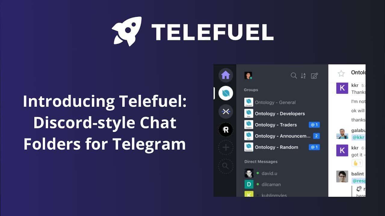 Telefuel Discord-style chat folders