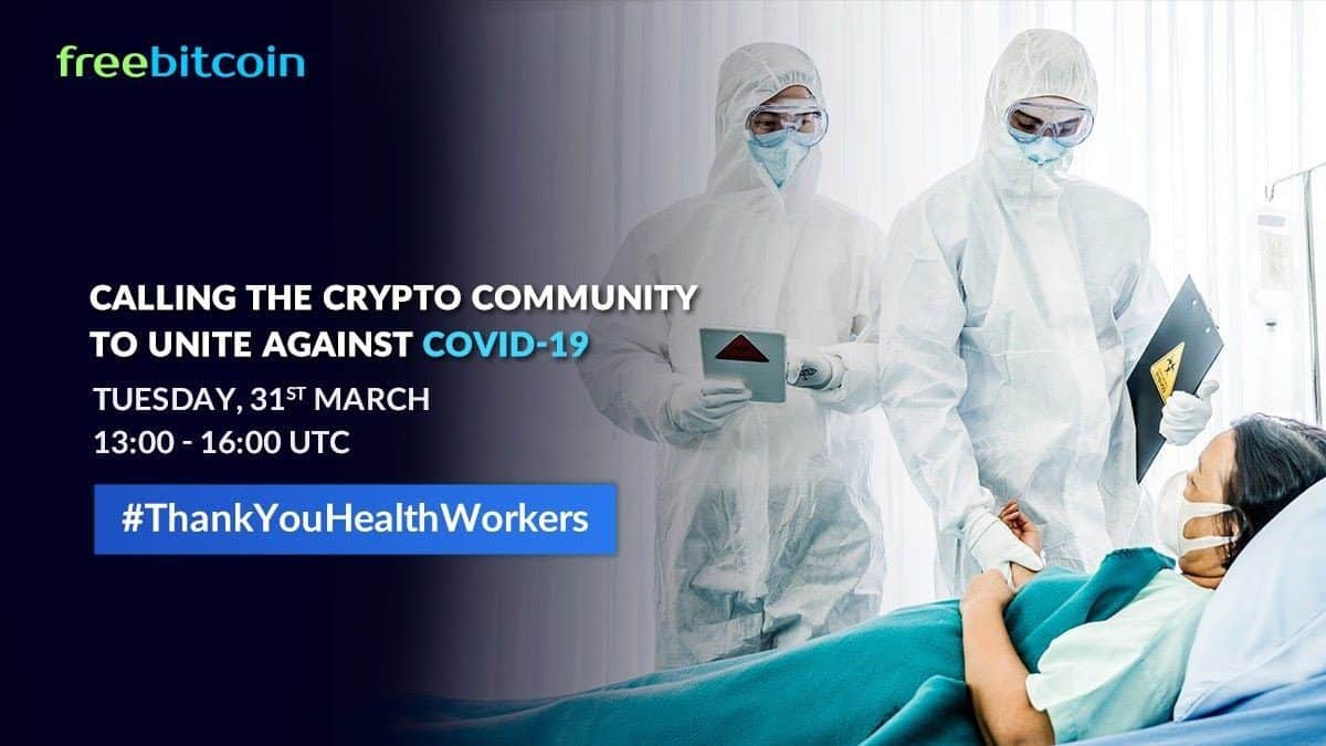 FreeBitcoin donation for covid