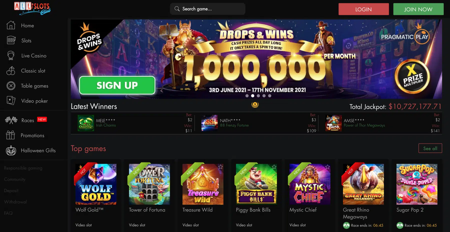 All Slots Club Review