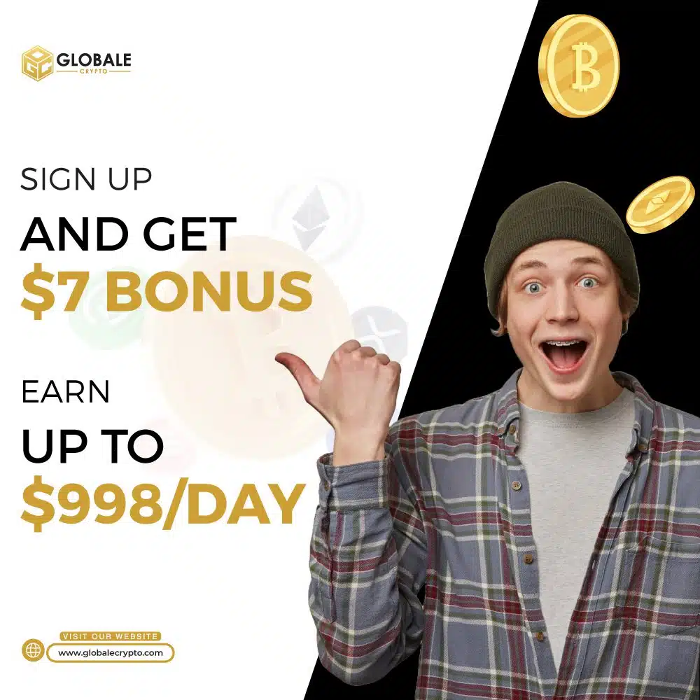 GlobaleCrypto: Leading user-centric free cloud mining to earn passive income 3 https://usethebitcoin.com/wp-content/uploads/2023/09/Screen-Shot-2023-09-11-at-6.15.27-AM.png UseTheBitcoin globalecryptosignupandget7bonusearnupto998perday.