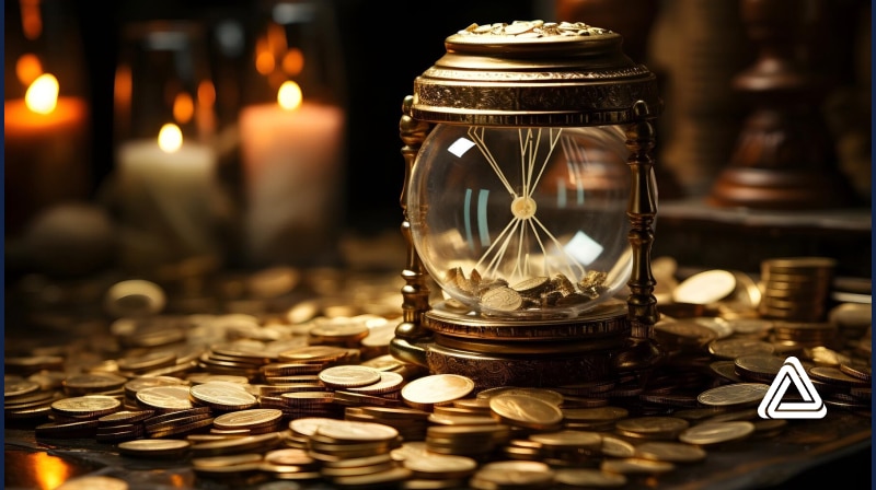 glass hour coin