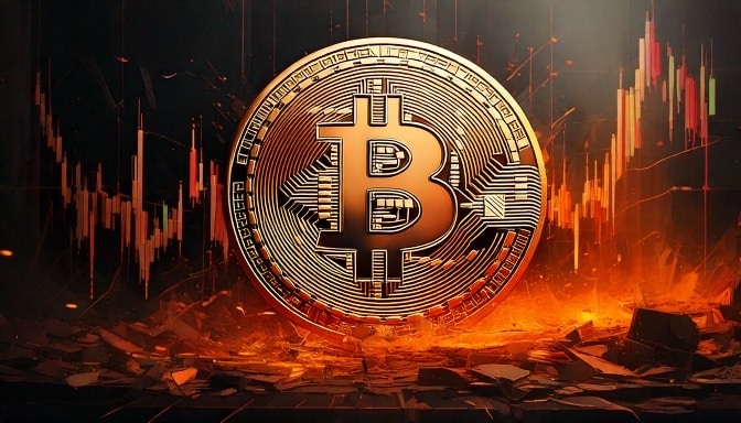 BTC crashes