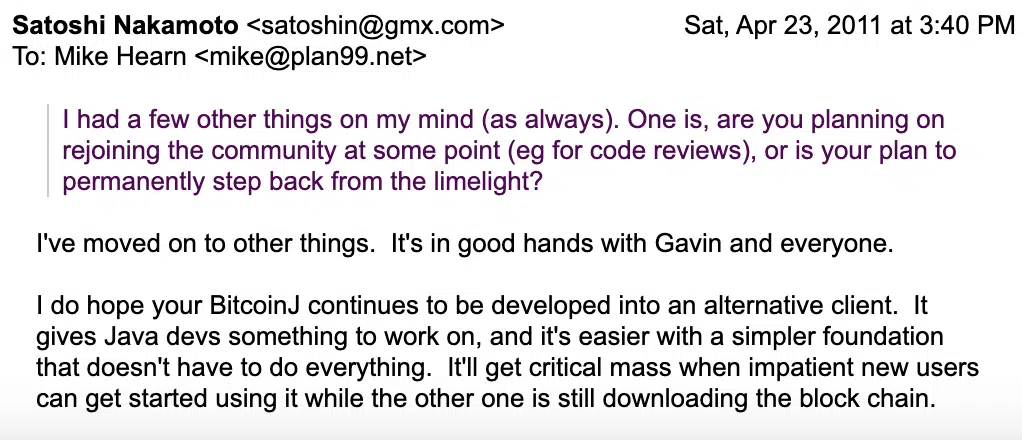 Bitcoin Creator Satoshi Nakamoto 'Moved On To Other Things' Exactly 14 Years Ago 1 https://usethebitcoin.com/wp-content/uploads/2025/04/Satoshi-Nakamoto.png UseTheBitcoin image 207