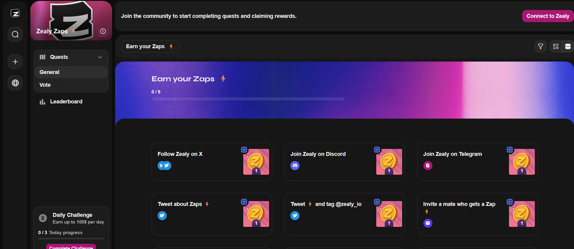 Zealy Airdrop Guide 2 https://usethebitcoin.com/wp-content/uploads/2025/06/Zealy.png UseTheBitcoin Screenshot 2025 06 02 123719