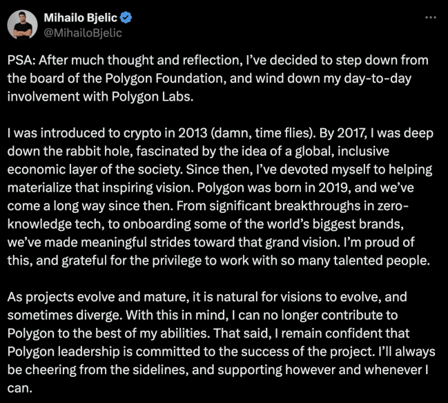 Mihailo Bjelic Web Value (2025) | Developer and Co-founder of Polygon