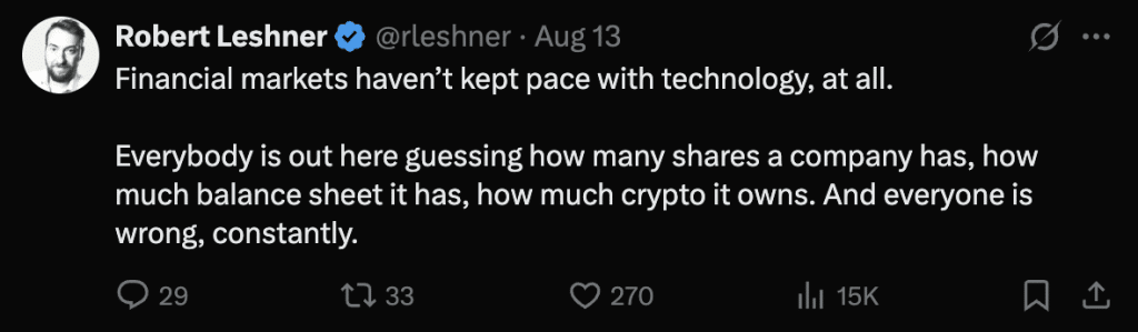 Robert Leshner Net Worth in 2025 - Founder of Compound Finance 1 https://usethebitcoin.com/wp-content/uploads/2025/08/Robert-Leshner.png UseTheBitcoin Robert Leshner