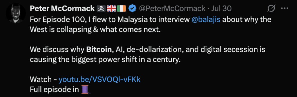 Peter McCormack Net Worth in 2025 - Host of 'What Bitcoin Did' Podcast 1 https://usethebitcoin.com/wp-content/uploads/2025/09/Peter-McCormack.png UseTheBitcoin Peter McCormack