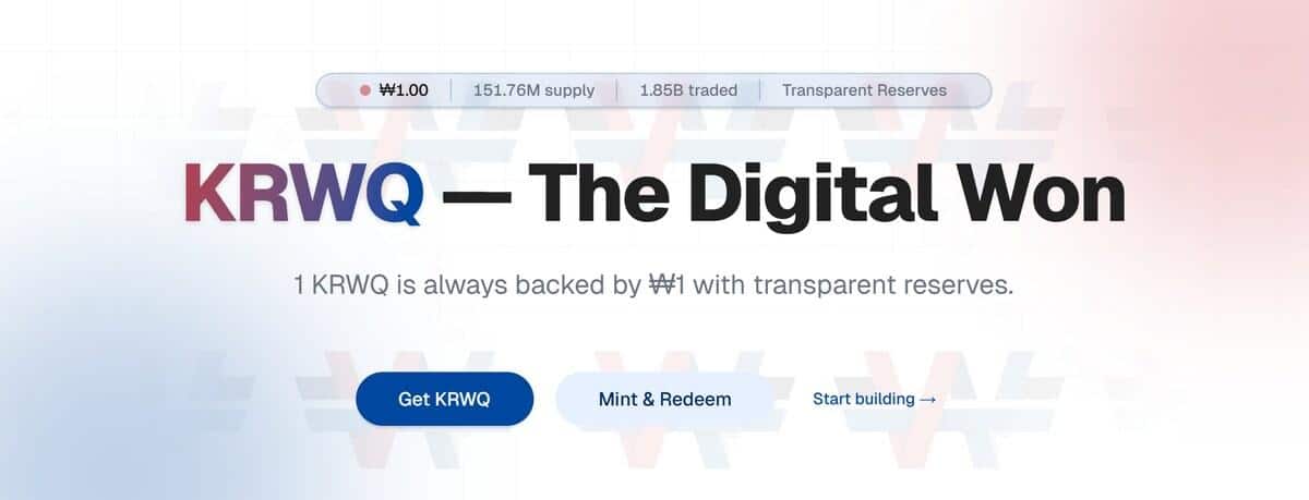 KRWQ Becomes the First Korean Won Stablecoin to Surpass ₩1 Billion in Trading Volume | UseTheBitcoin
