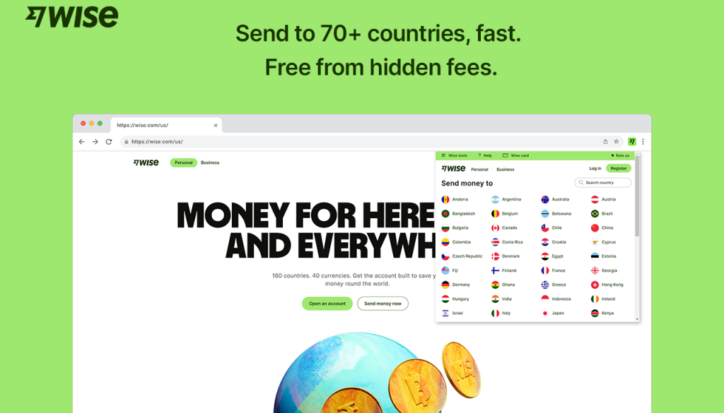 send money home using wise