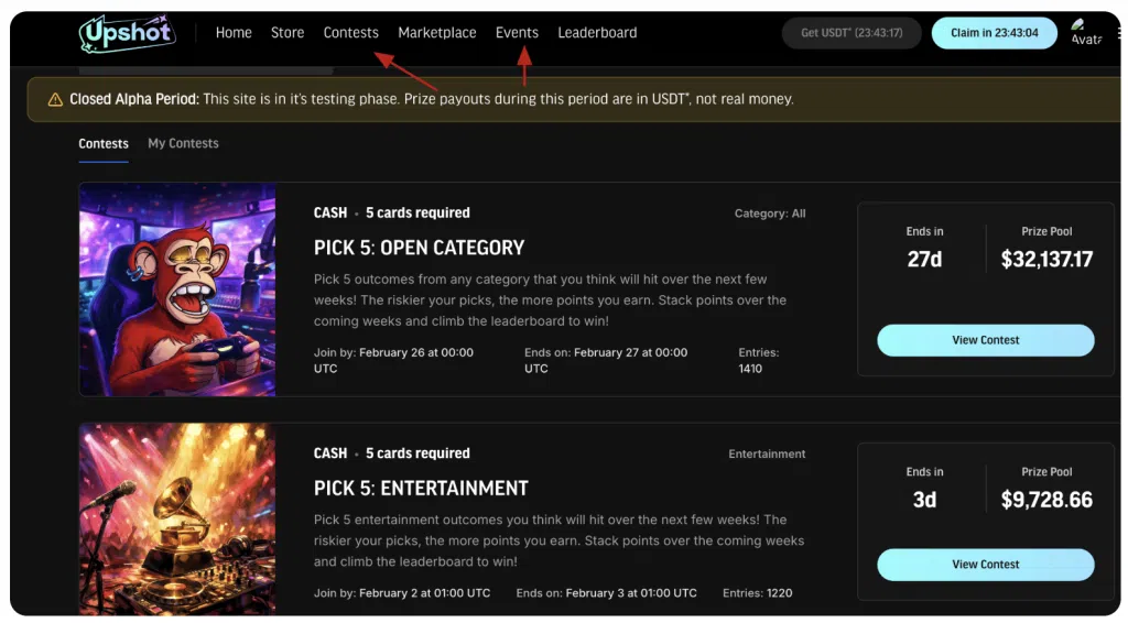 Upshot Airdrop Guide - Stakes Card, Predictive Market, and How to Apply 5 https://usethebitcoin.com/wp-content/uploads/2026/02/Upshot-Airdrop.png UseTheBitcoin Screenshot 2026 02 01 at 17.19.09