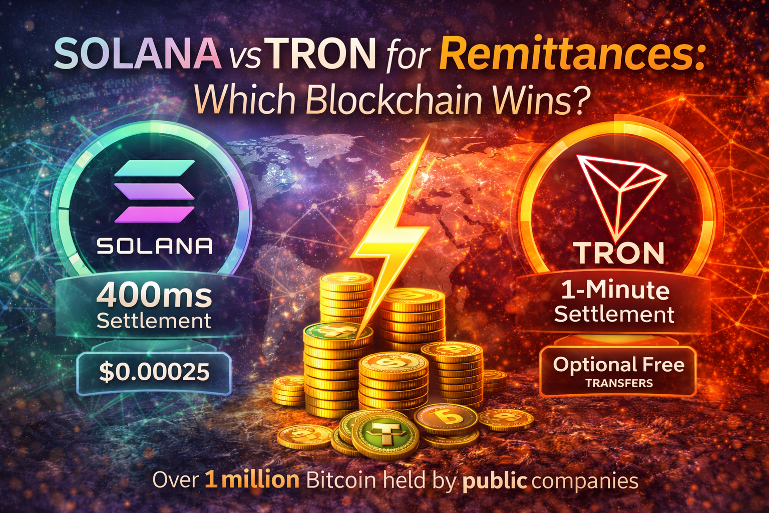 Solana vs TRON for Remittances