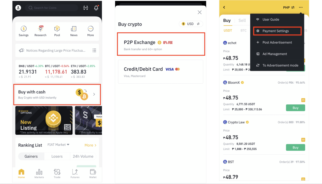 Coins.ph and Binance