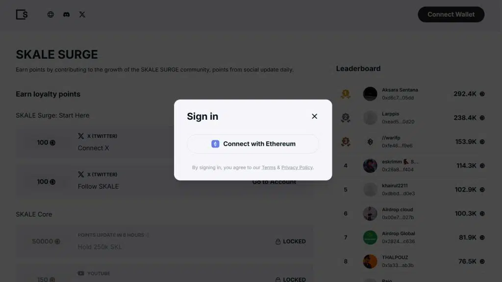 SKALE Airdrop Guide: Earn Loyalty Points and Explore Gas-Free Apps 3 https://usethebitcoin.com/wp-content/uploads/2026/02/image5-7.png UseTheBitcoin image6 4