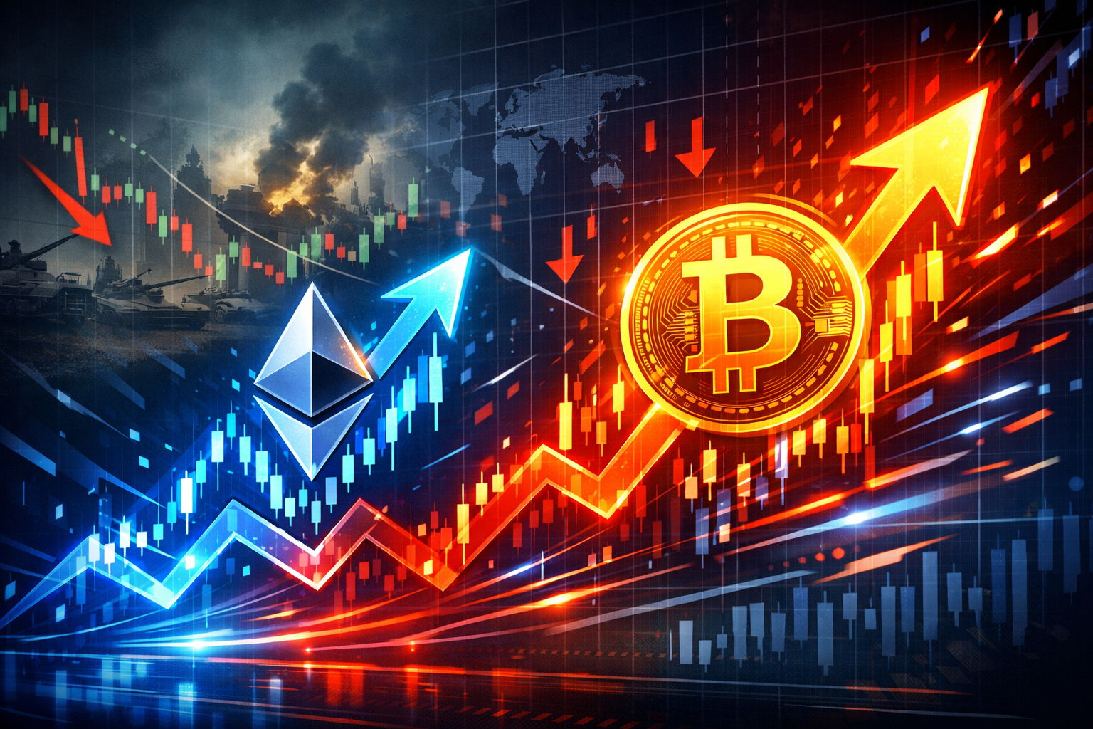 Why Crypto Reacts Faster Than Stocks During War?