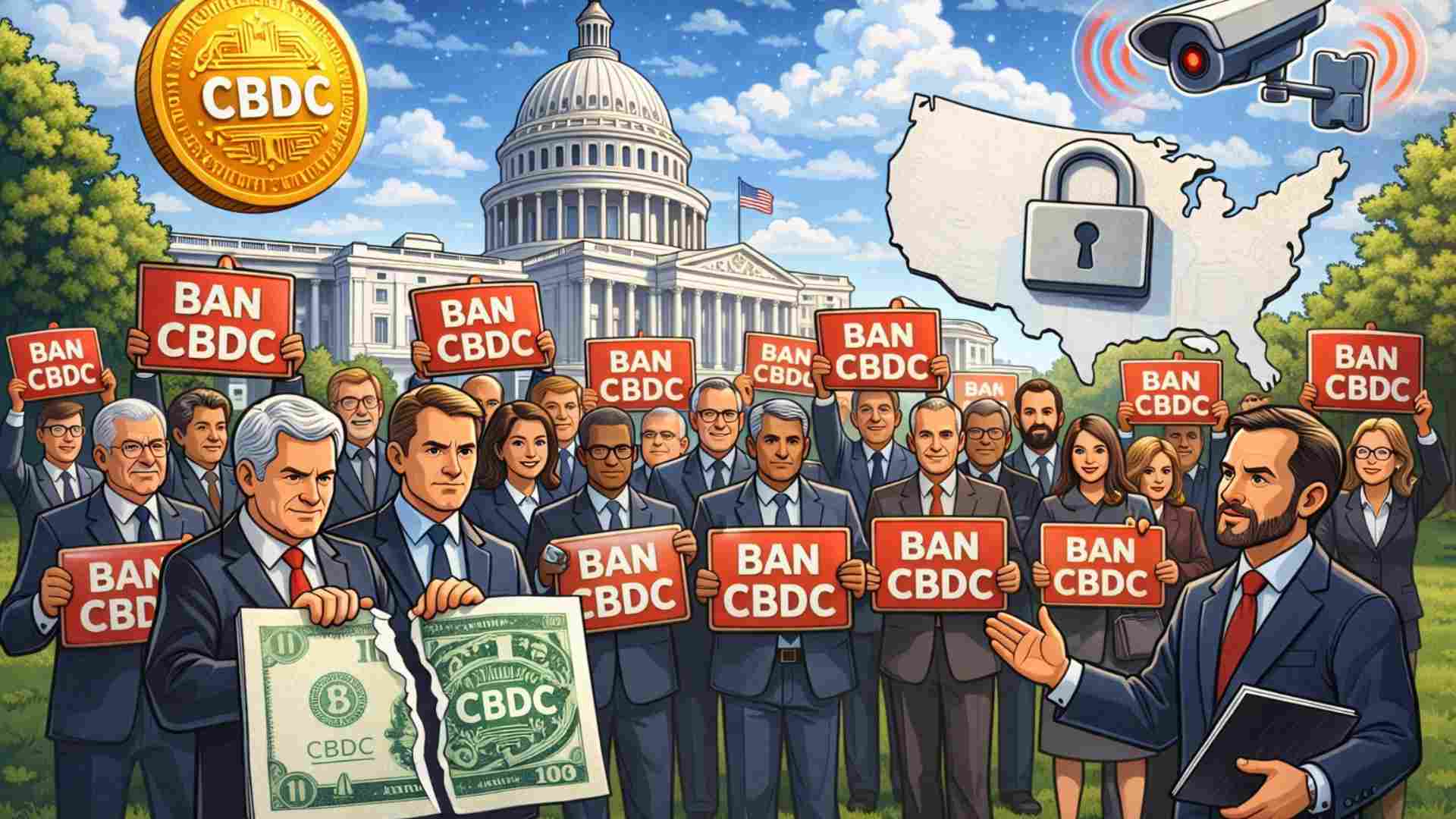 28 U.S. Lawmakers Push for a Permanent US Central Bank Digital Currency Ban