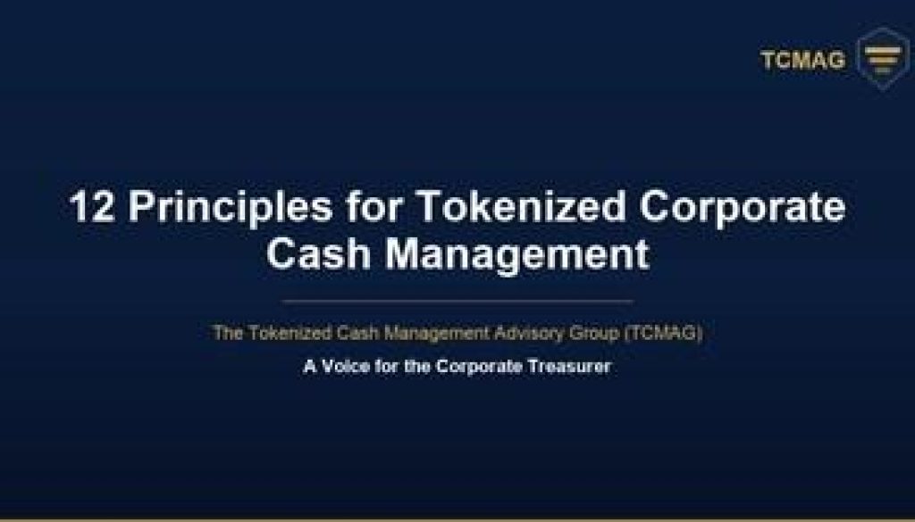 The Tokenized Cash Management Advisory Group 1776760212eKr9dXrJWb