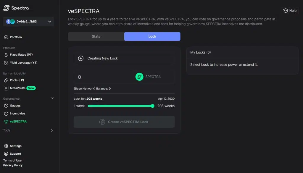 Spectra Finance Airdrop Guide: Yield, MetaVaults, and veSPECTRA Rewards 4 https://usethebitcoin.com/wp-content/uploads/2026/04/image2-10.png UseTheBitcoin image5 7