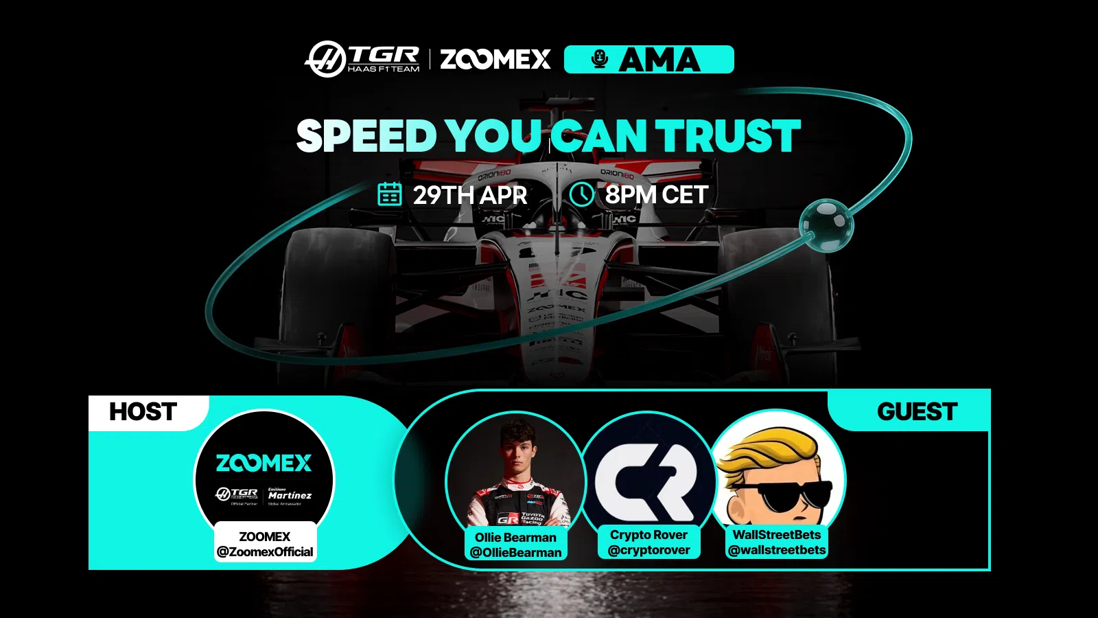 Zoomex X Space Recap With Ollie Bearman and Crypto KOLs