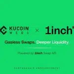 KuCoin Web3 Wallet Integrates 1inch Swap API to Power Gasless, MEV-Protected RWA Swaps