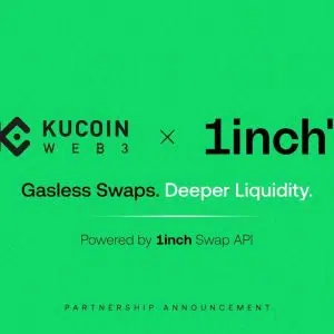 KuCoin Web3 Wallet Integrates 1inch Swap API to Power Gasless, MEV-Protected RWA Swaps