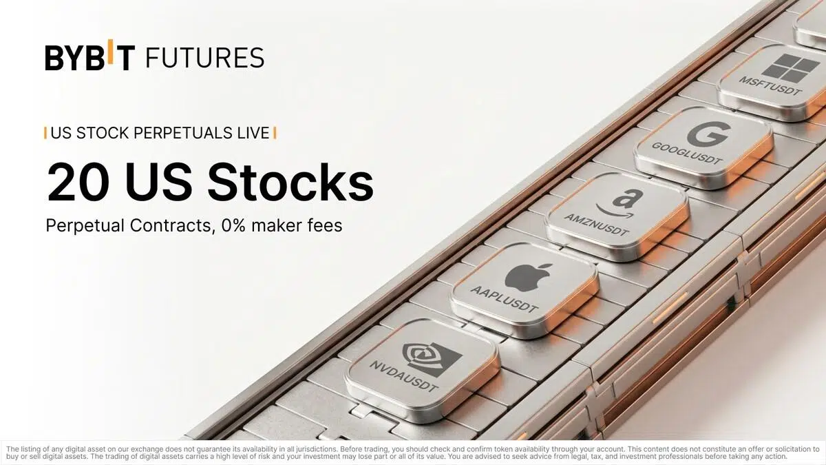 Bybit Introduces 24/7 TradFi Perpetual Contracts Trading for Dozens of US Stocks and Global ETFs