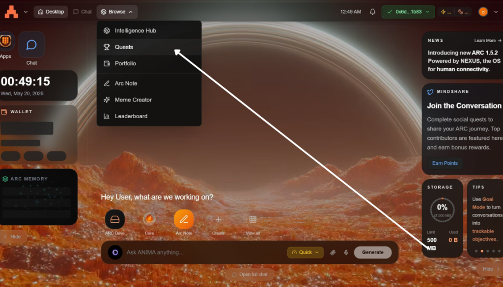 ARC Terminal Airdrop Guide: AI Ecosystem, ARC Points, and Web3 Rewards 3 https://usethebitcoin.com/wp-content/uploads/2026/05/ARC.png UseTheBitcoin image7 2