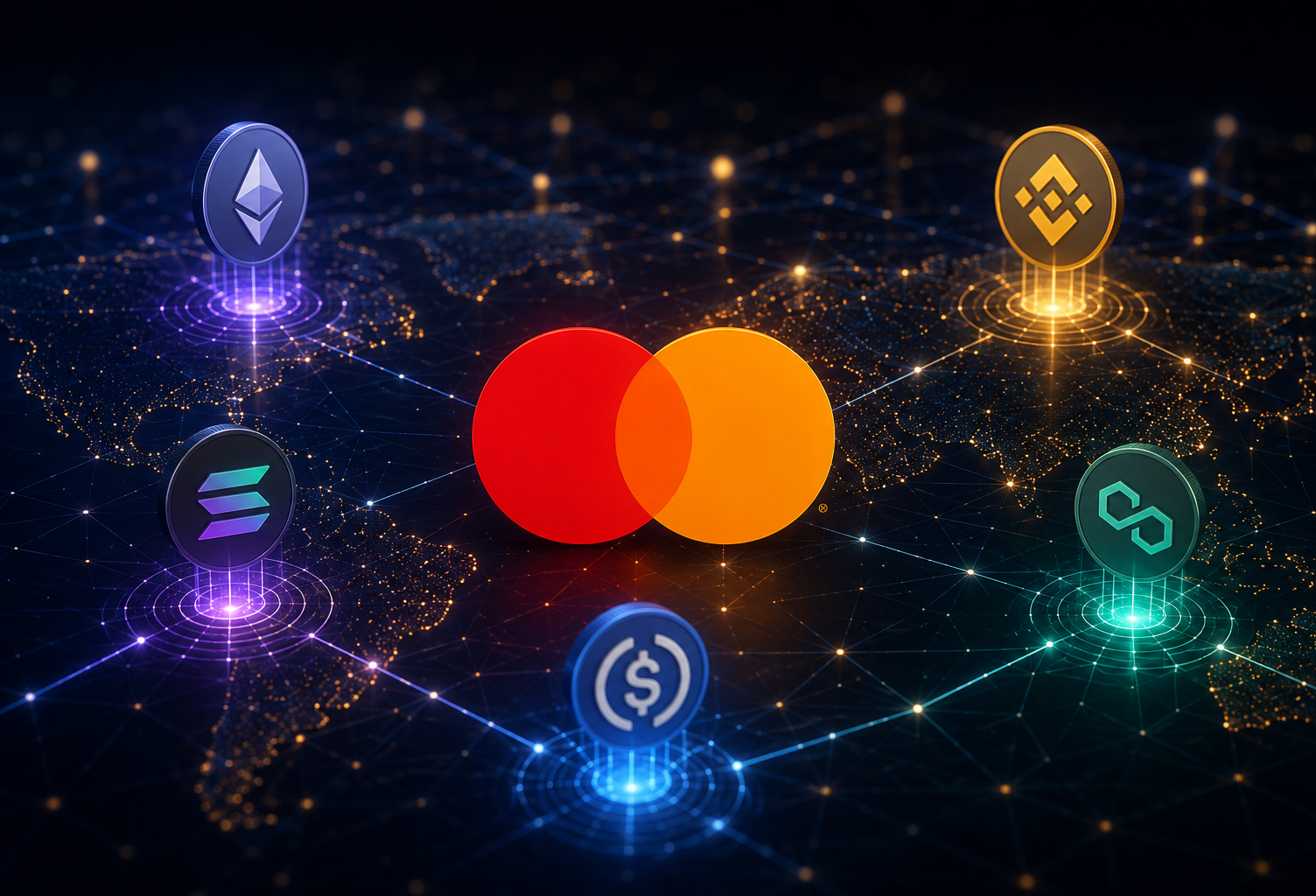 Mastercard Expands Stablecoin Settlement Support to Ethereum, Solana, and XRP Ledger