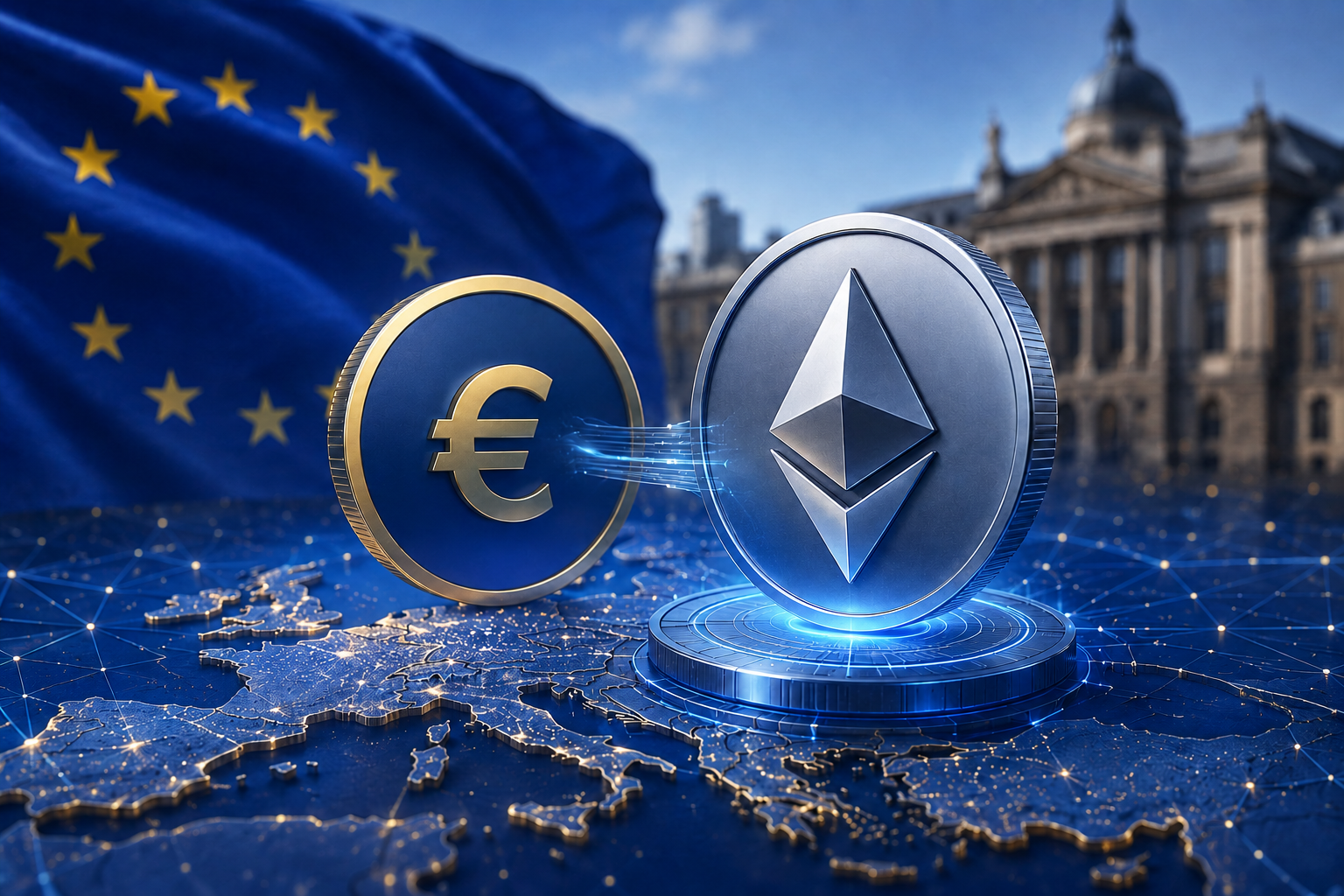 Ethereum Considered for Euro Stablecoin Settlement by European Policymakers