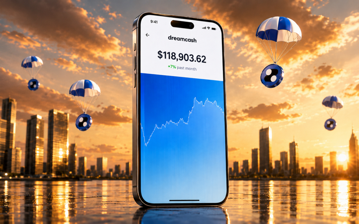 An iPhone displaying the Dreamcash app.