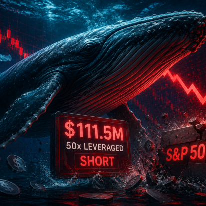 Home 1 UseTheBitcoin Whale Opens Massive $111.5M 50x Leveraged Short on S&P 500