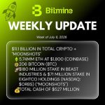 Bitmine Immersion Technologies (BMNR) Announces Total Crypto and Cash Holdings Top $11.1 Billion Now