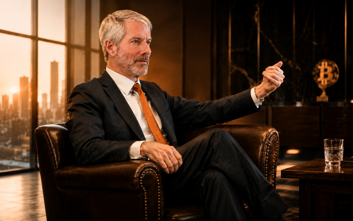 Michael Saylor sitting in an office