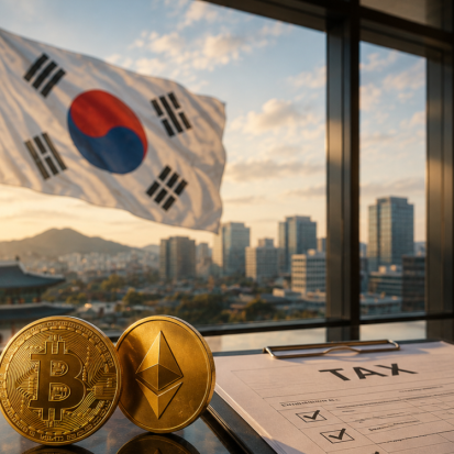 South Korea Confirms Crypto Tax Start Date for January 2027