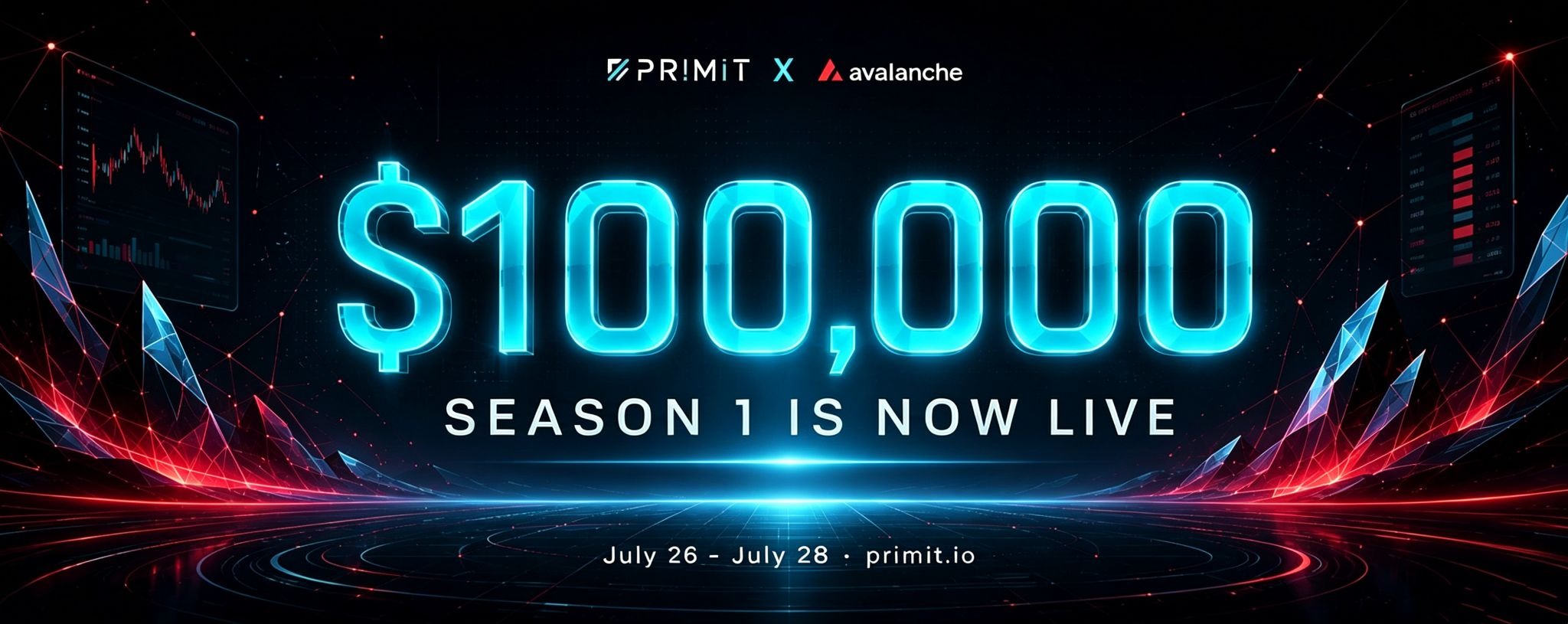 Primit Season 1 Officially Launches: $100,000 Avalanche On-Chain Perp Trading Incentive Event Now Live