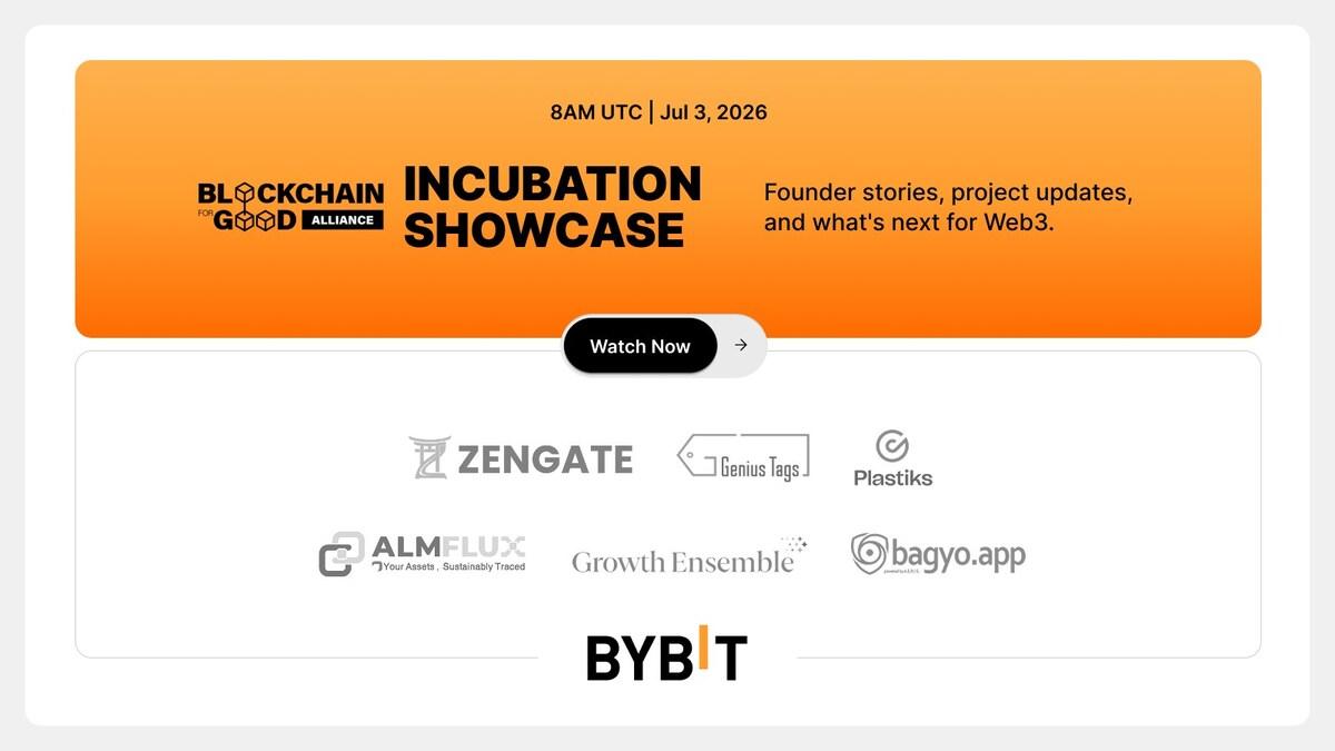 Bybit Livestream: Showcasing Blockchain for Good Alliance’s Latest Incubation Cohort