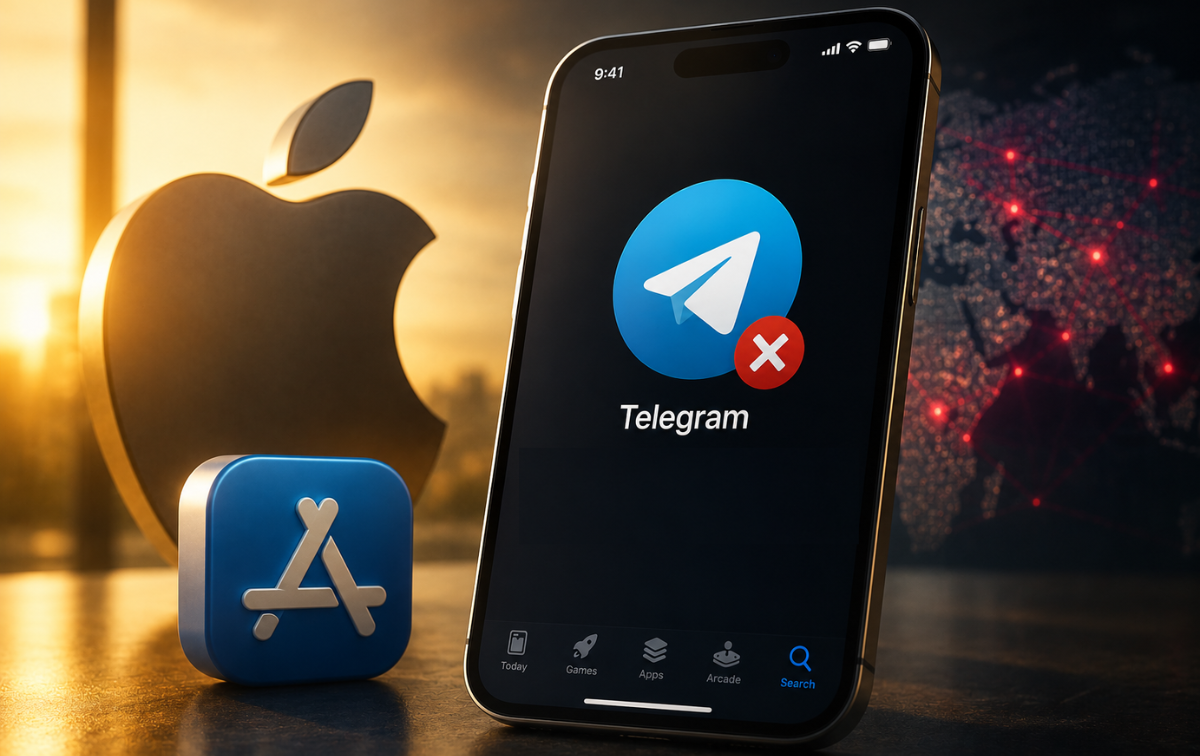 Apple Confirms Telegram App Store Removal as GRAM Tumbles