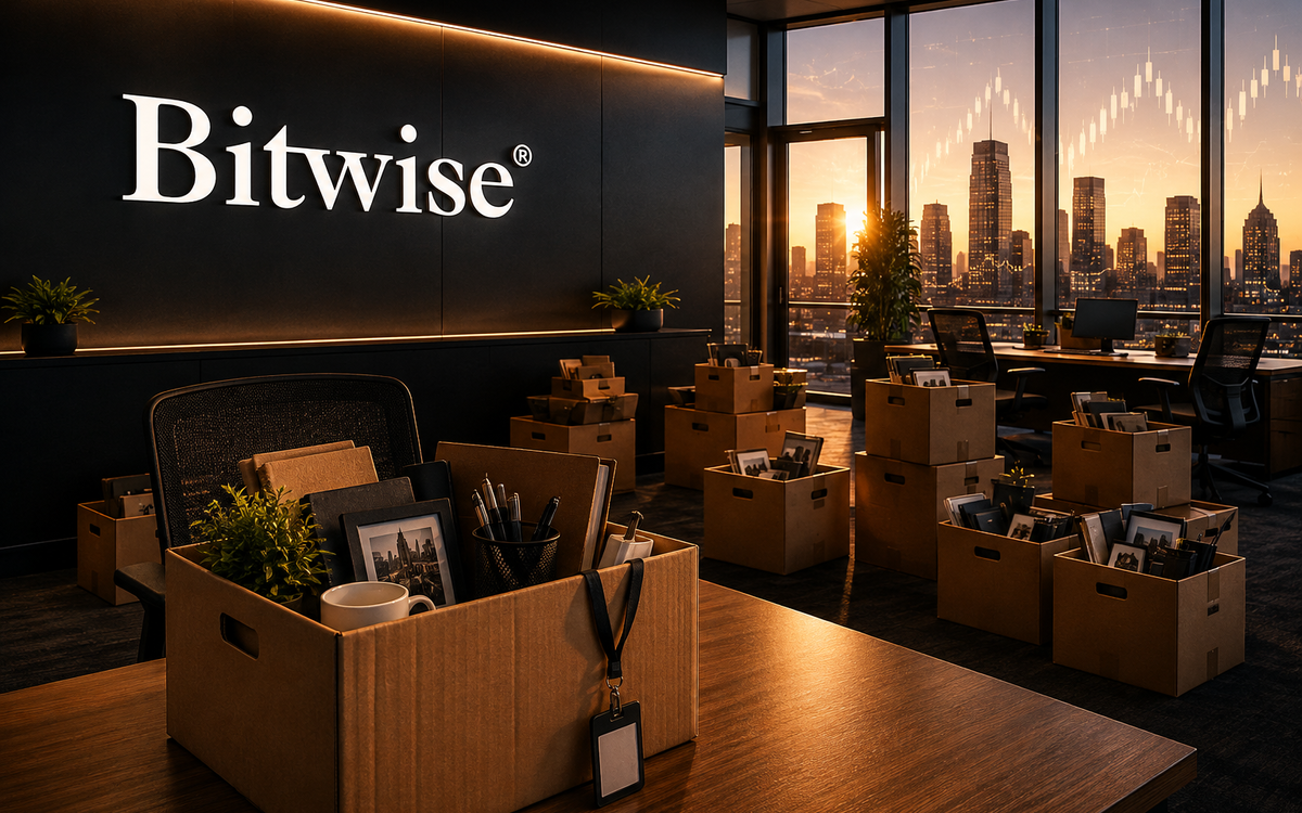 Bitwise Cuts 14% of Staff as Crypto Slump Drags On