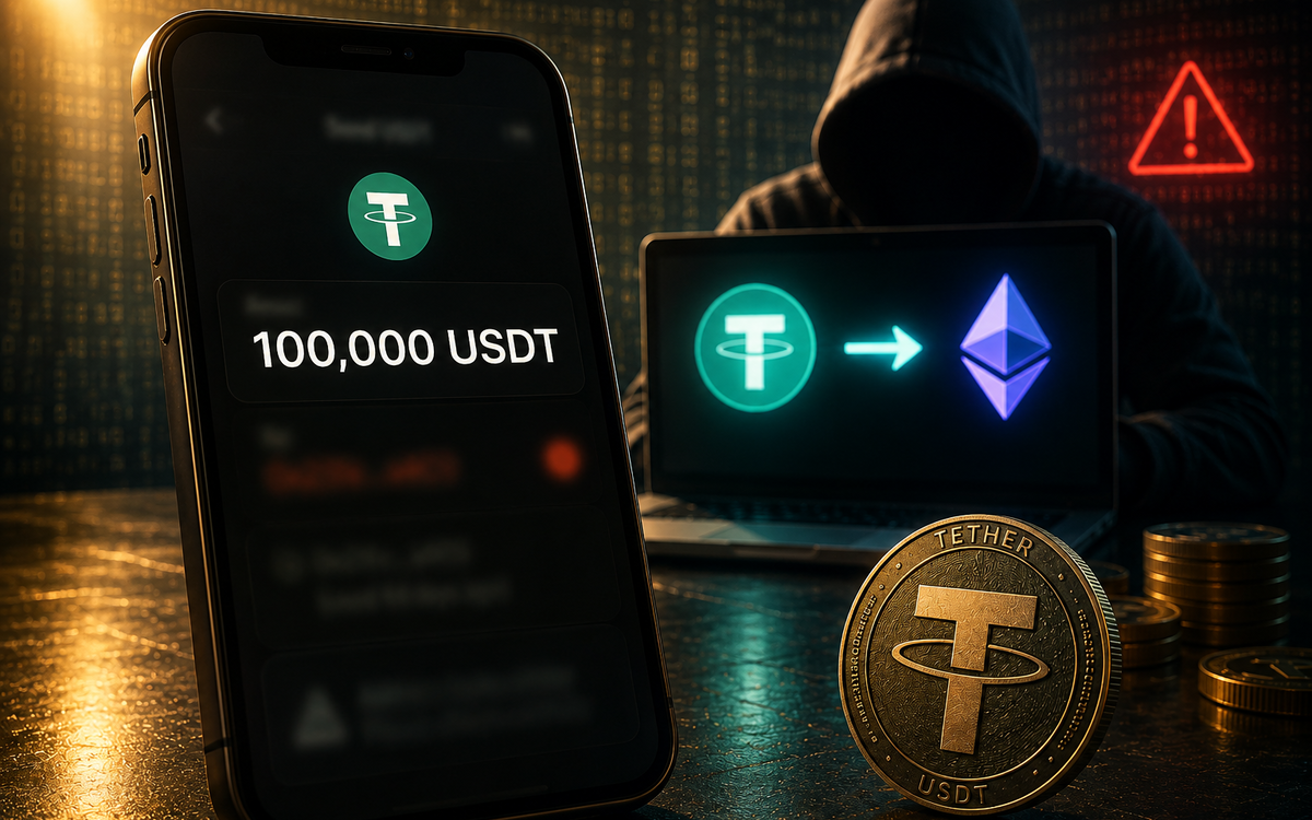 Address Poisoning Scam Drains $100K USDT From Crypto User