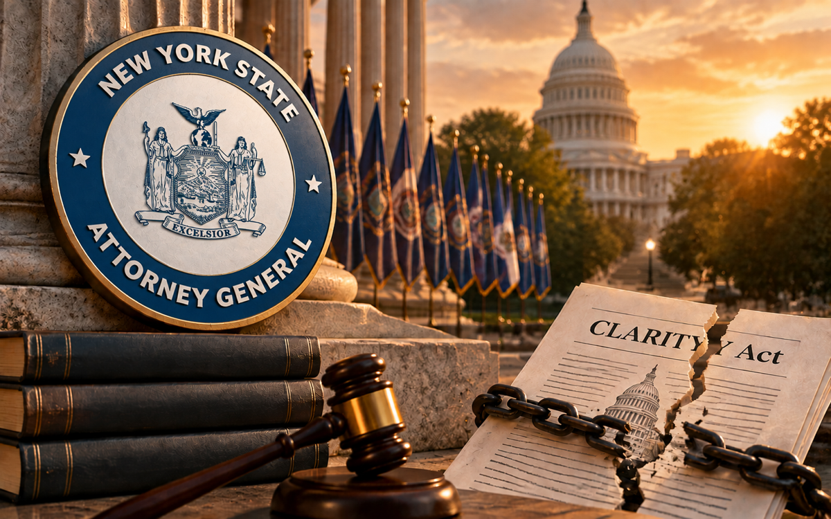 Bipartisan Coalition of 18 State Attorneys General Opposes CLARITY Act Restrictions on State Enforcement