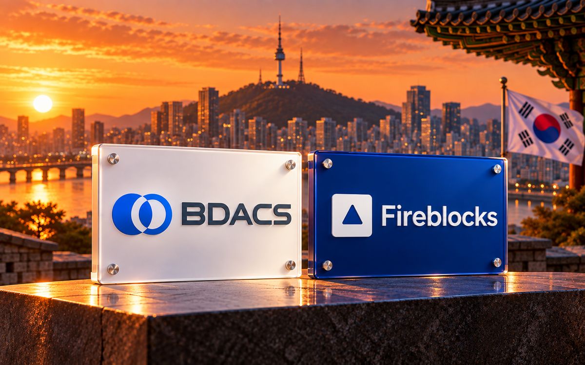 BDACS Selects Fireblocks to Expand Institutional Crypto Custody in South Korea